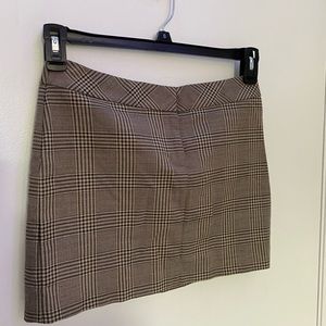 Plaid mini skirt